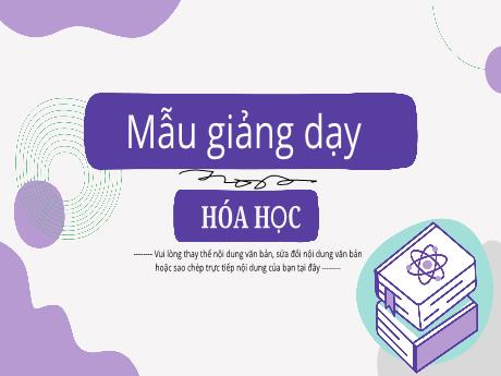 Mẫu PowerPoint Hóa học đơn giản