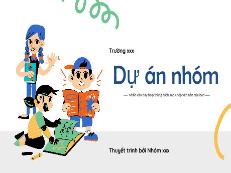 Mẫu Powerpoint thuyết trình nhóm Anime đơn giản