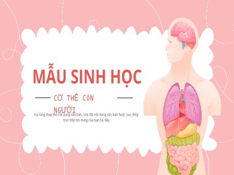 Mẫu Powerpoint thuyết trình nhóm môn Sinh học