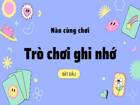 Mẫu PowerPoint trò chơi Ghi nhớ