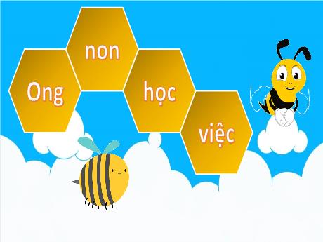 Mẫu PowerPoint trò chơi trắc nghiệm Ong non học việc