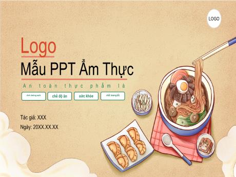 Mẫu Powerpoint về Ẩm thực Việt Nam