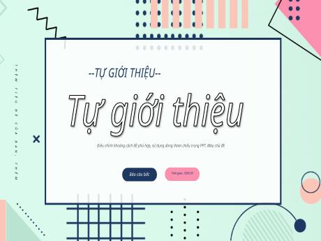 Mẫu slide Powerpoint Giới thiệu bản thân