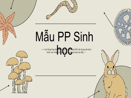 Mẫu thuyết trình Powerpoint Sinh học chuyên nghiệp