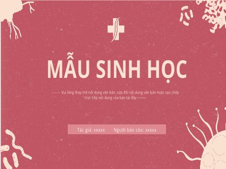 Mẫu thuyết trình Powerpoint Sinh học đẹp