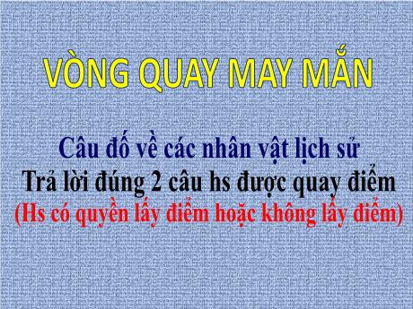 Mẫu trò chơi Vòng quay may mắn trên PowerPoint