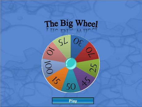 Mẫu PowerPoint trò chơi The Big Wheel